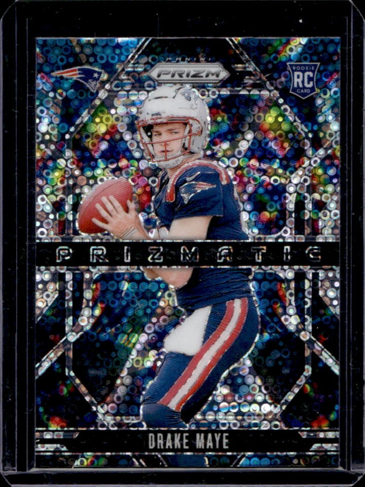2024 Prizm Drake Maye Prizmatic RC No Huddle Rookie #2 Patriots