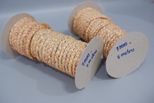 7mm-5meters Braided Water Hyacinth Rope: Natural Raffia Cord, DIY Crafts