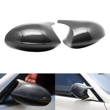 2x Carbon-Stil Außenspiegelkappen Spiegelkappe für BMW 3er E90 E91 05-07 Pre-LCI