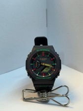 CASIO G SHOCK GA 2100TH 1AJF Analog Digital Watch Black Green Red