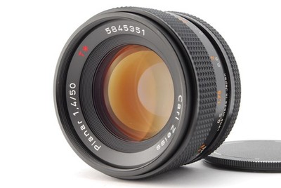 [Almost Unused] Contax Carl Zeiss Planar 50mm f/1.4 AEJ MF Lens C/Y From JAPAN