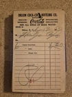 Huge Lot of Vintage 1950s-60s Coca Cola Bottling Co. Billhead Receipts Dillon SC
