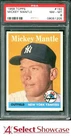 1958 TOPPS #150 MICKEY MANTLE YANKEES HOF PSA 8