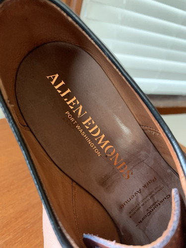 NEW w BOX 1st QUAL| ALLEN EDMONDS 8D PARK AVENUE OXBLOOD CAP TOE DRESS SHOES 8 D - Picture 6 of 17