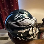 Saquon Barkley Philadelphia Eagles Speed Helmet Signed BAS Original
