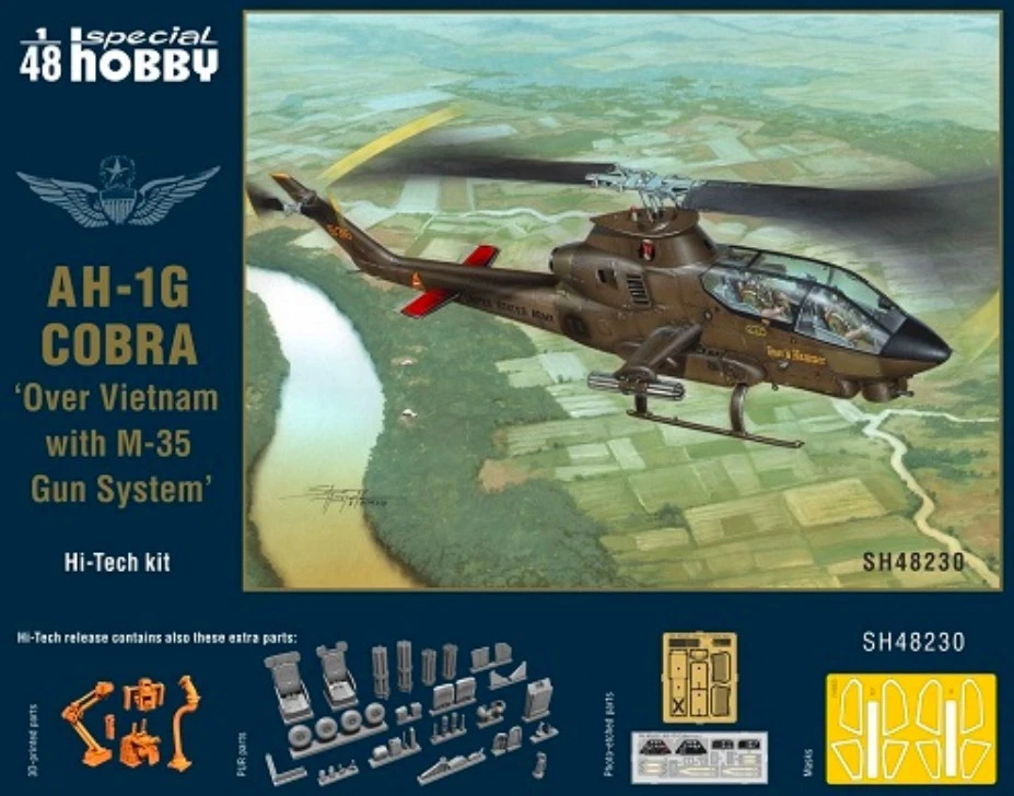 Special Hobby SH48230 AH-1G Cobra Over Vietnam w/M-35 Gun System 1:48 modellismo - Immagine 4 di 4