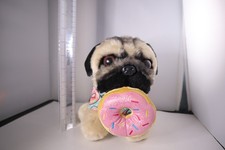 Doug the Pug Donut Toy Stuffed Animal Plush 9" T-Shirt Puppy Dog Cuddle Gund