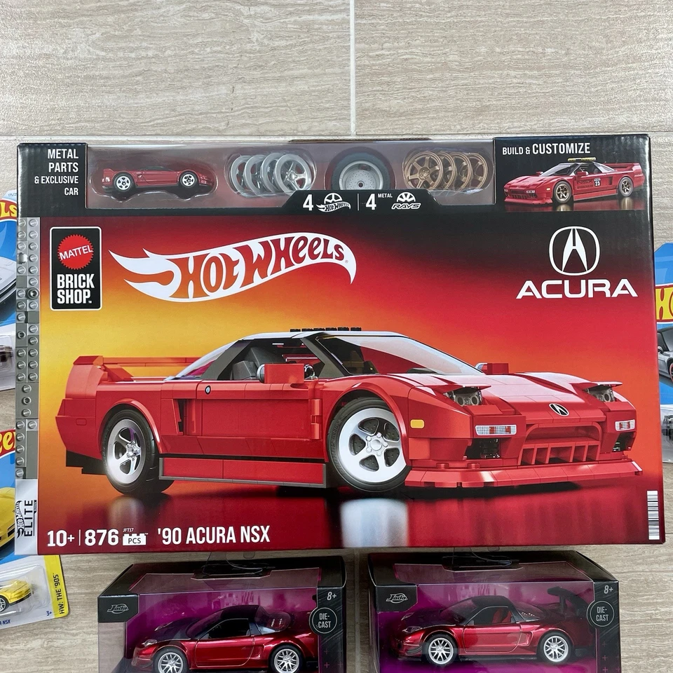 Mattel Hot Wheels Brick Shop & Jada Honda Acura NSX Lot NSX-R Japan Spec Zamac - Image 2 of 4