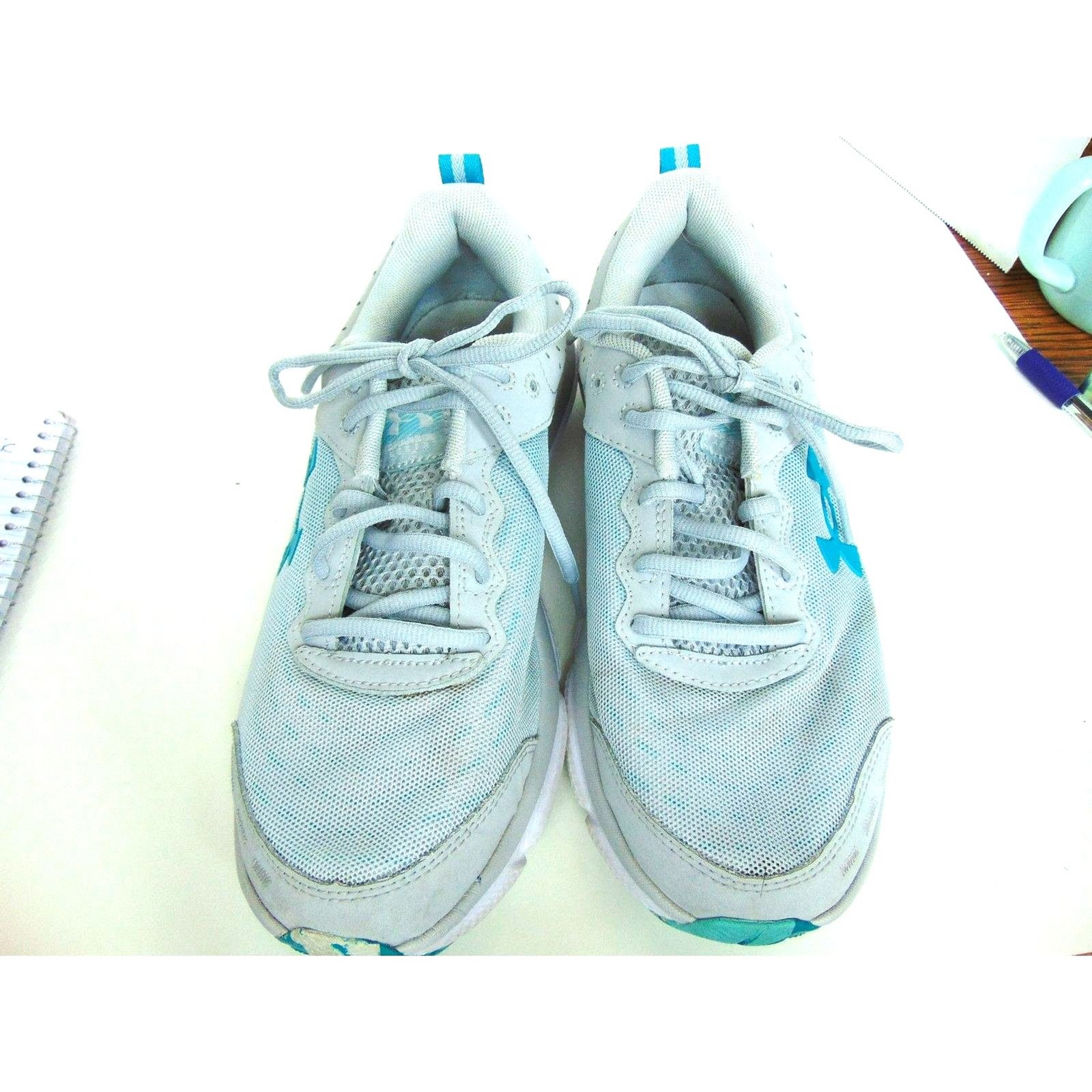 SAOLA Sneakers Under Armour Charged Assert bianche e acqua taglia 10 donna suola comoda