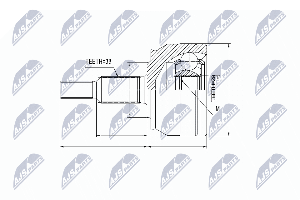 Fits NTY NPZ-VW-033 OUTER CV JOINT ⭐UK Stock⭐ - Image 6