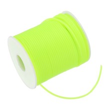 54.7 Yards Hollow Pipe Tubing Rubber Cord Knitting Barber Cord, Bright Yellow