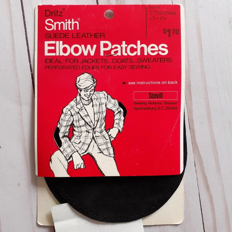 Dritz Smith Suede Elbow Patches & Scovill Clinton Leather Patches / Scraps - Image 4 of 4