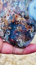 Natural Plume Agate Rough Stone Specimen Crystal Mineral