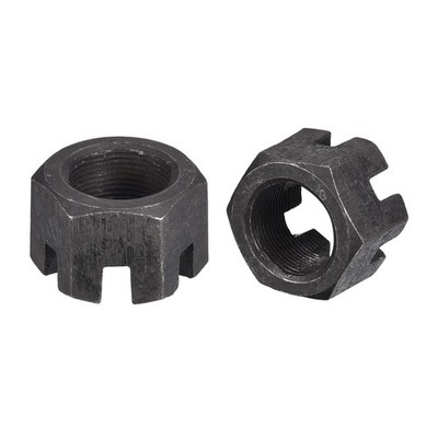 Awclub Hexagon Slotted Nuts with Fine Thread, M12 x M12x1.5mm(10pcs), Black 