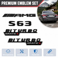 Für Mercedes Benz S Klasse S63 AMG Biturbo 4MATIC+ Garnitur Markierung Heck Für Mercedes Benz S Klasse S63 AMG Biturbo 4MATIC+ Garnitur Markierung Heck