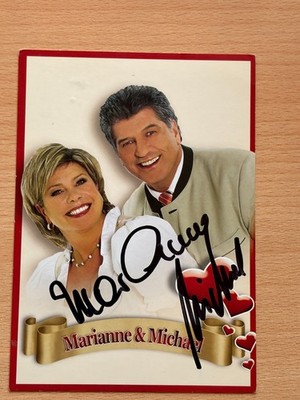 Marianne & Michael - Autograph Card Original Signed - #52823