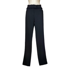 Dolce & Gabbana Black Ruffle Waist Trousers - Slim Fit, IT 42 £650