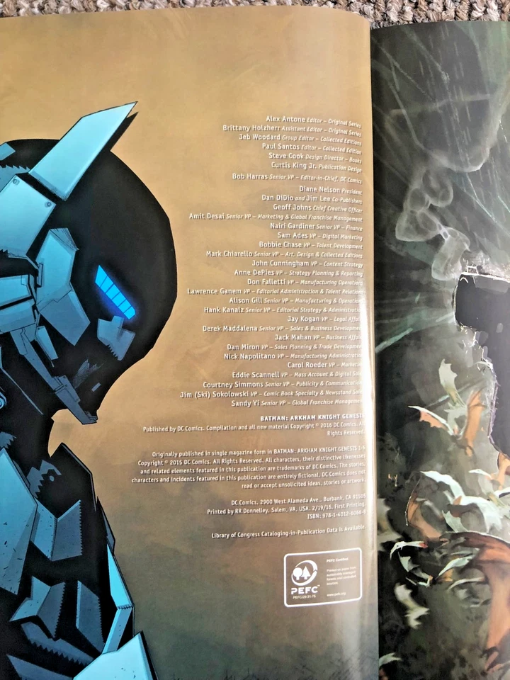 "Batman: Arkham Knight Genesis": Video game prequel (HC graphic novel, 2016) - Image 4 of 4