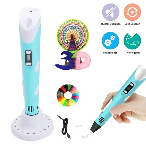 3D Druck Stift Set 3D Zeichenstift mit LED Display 12 Farben Filament Kind Geschenk - Bild 2 von 15