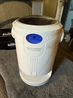 Large Solar Powered Portable Speaker   AUX Input, Deep Bass Subwoofer Sound