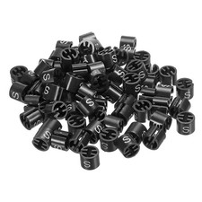 Clothes Hanger Marker S Size Fit Hanger Rod for Garment Black Pack of 100