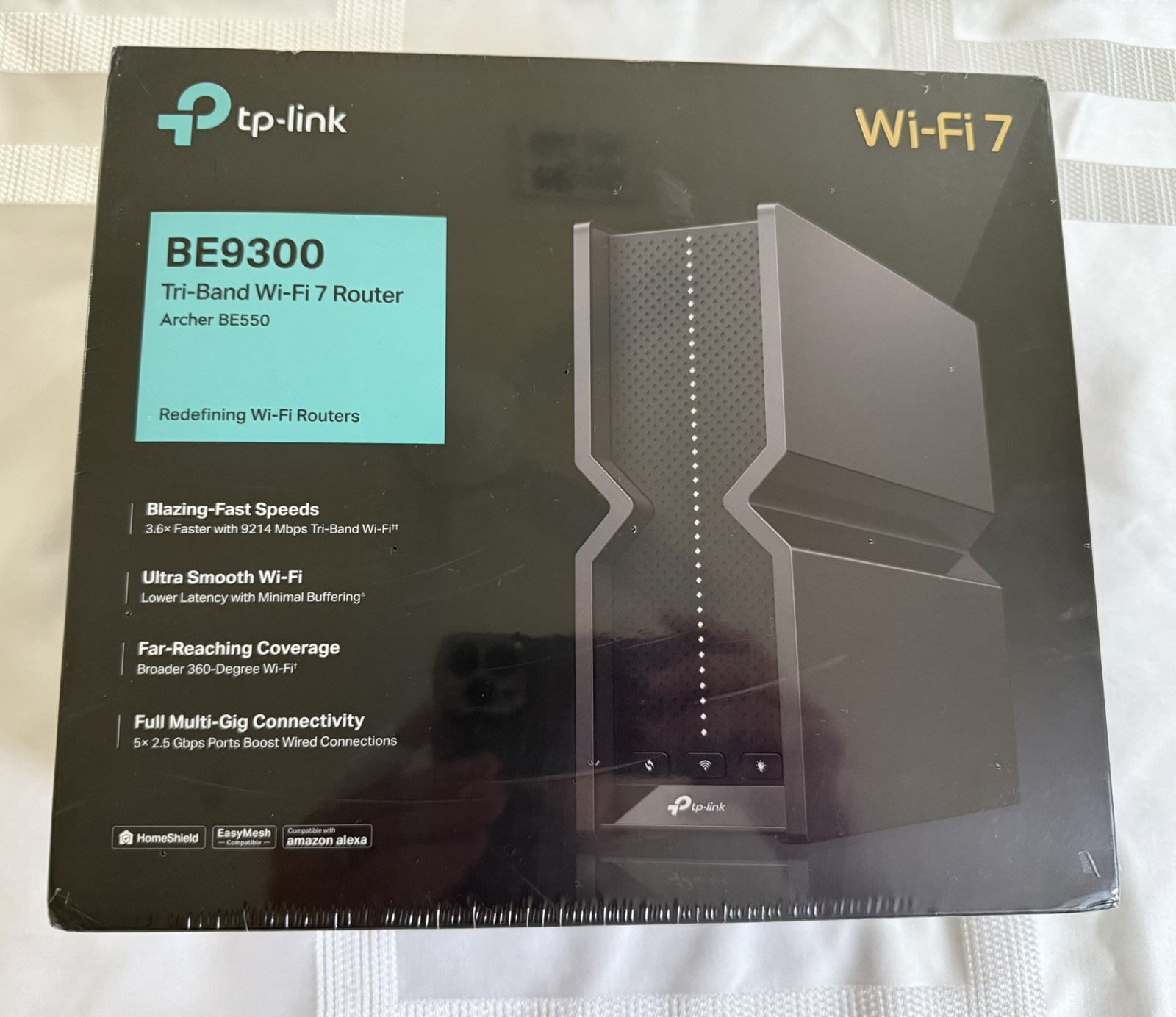 TP-Link Tri-Band BE9300 WiFi 7 Router Archer BE550 | 6-Stream 9.2Gbps