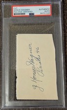 Cut – Honus Wagner – Signed – PSA/DNA Certified