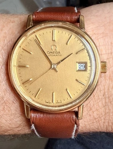 1977 Omega Automatic Seamaster cal. 1010 Original Dial Gold Filled / Steel RUNS