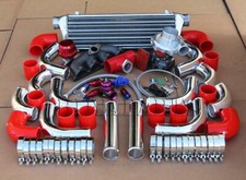 B-series B16b18 Ekefeg T3 Manifold Turbocharger Kit Chrome Pipe Red Coupler B-series B16b18 Ekefeg T3 Manifold Turbocharger Kit Chrome Pipe Red Coupler