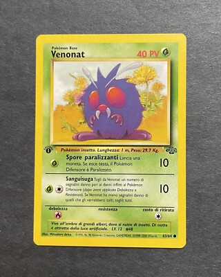 first edition venonat pokemon card Venonat Pokemon Card 1st Edition Jungle 63/64