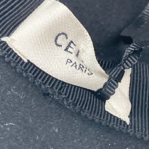 CELINE 2AUC1149H Ribbon Maria capeline felt hat Rabbit Black - Picture 9 of 9