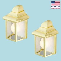 2 Outdoor Lighting Bright Brass Light | Renovator's Supply on sale 2 Outdoor Lighting Bright Brass Light | Renovator's Supply on sale
