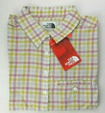 The North Face Women's Shirt Barilles S M L Organic Cotton L/S Collared MRP$60