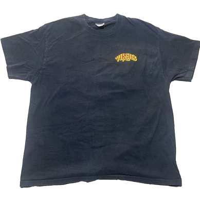 Vintage Hanes Virgil's T-Shirt Size XL Black Crew Short Sleeve