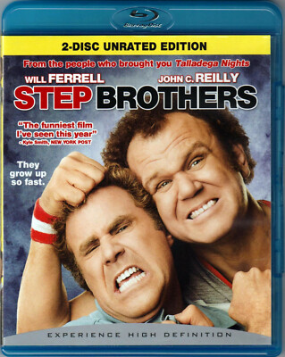 STEP BROTHERS on a 2-Disc UNRATED Edition BLURAY of The COMEDY with WILL  FERRELL