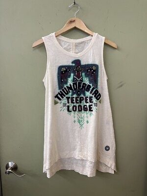 Thunderbird TeePee lodge open back tank top - Small