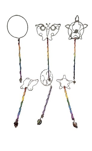 SunCatcher Ornamenti Da Giardino 3 Farfalle – Giallo/Arancio/Verde, Acrilico Resistente, Catturano La Luce