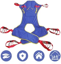 Full Body Patient Lift Sling, Head and Back Support, Toileting Transfer Slings, 