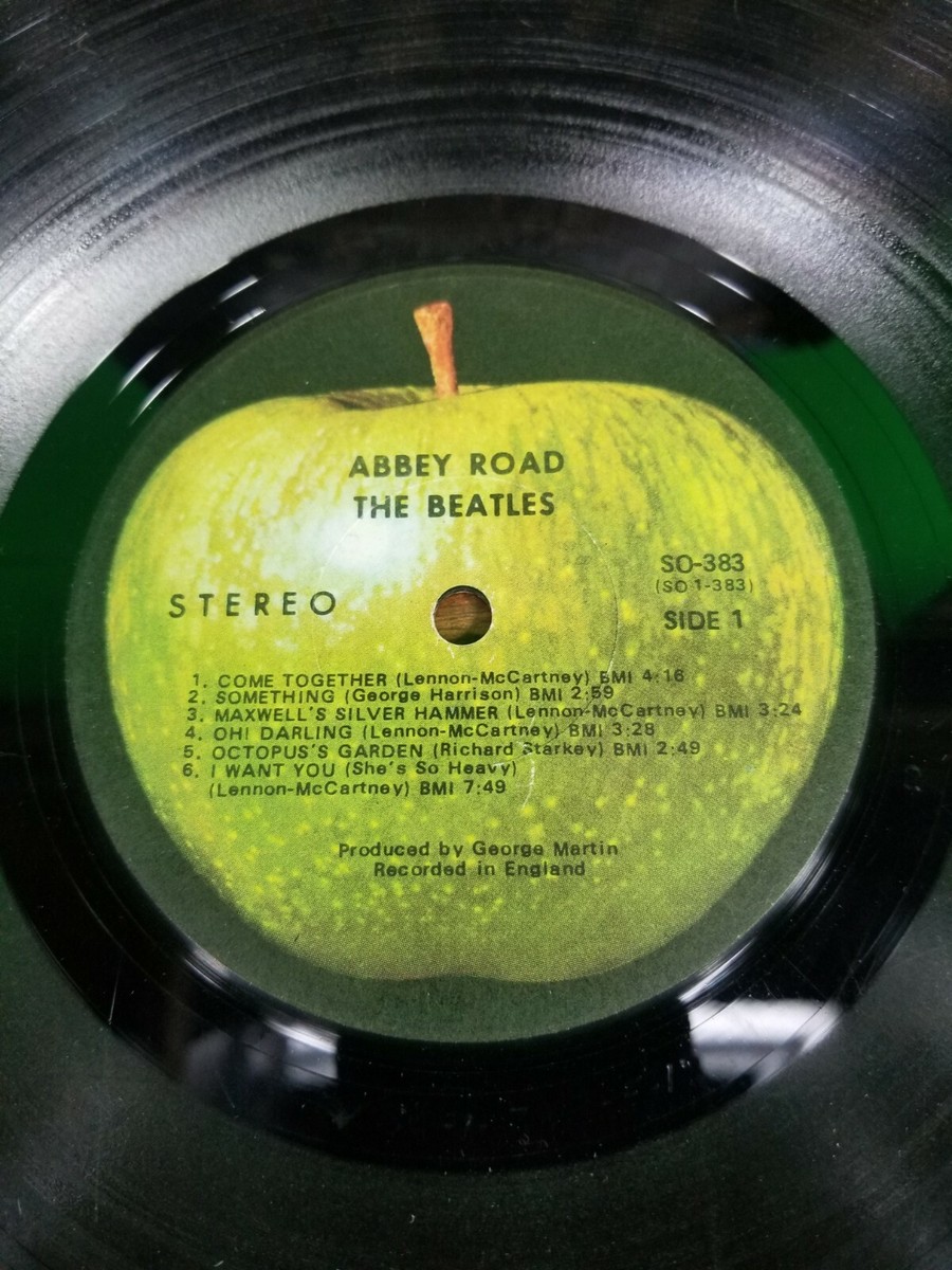 1969 The Beatles Abbey Road Apple SO-383 Stereo Vinyl LP