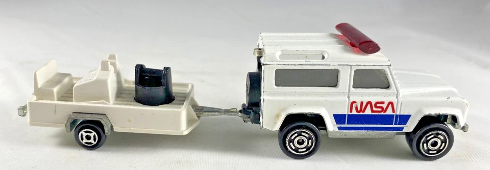 Land Rover Majorette NASA con remolque radar Nº 266 1:60 Hecho en Francia DE COLECCIÓN Foto 3 de 4