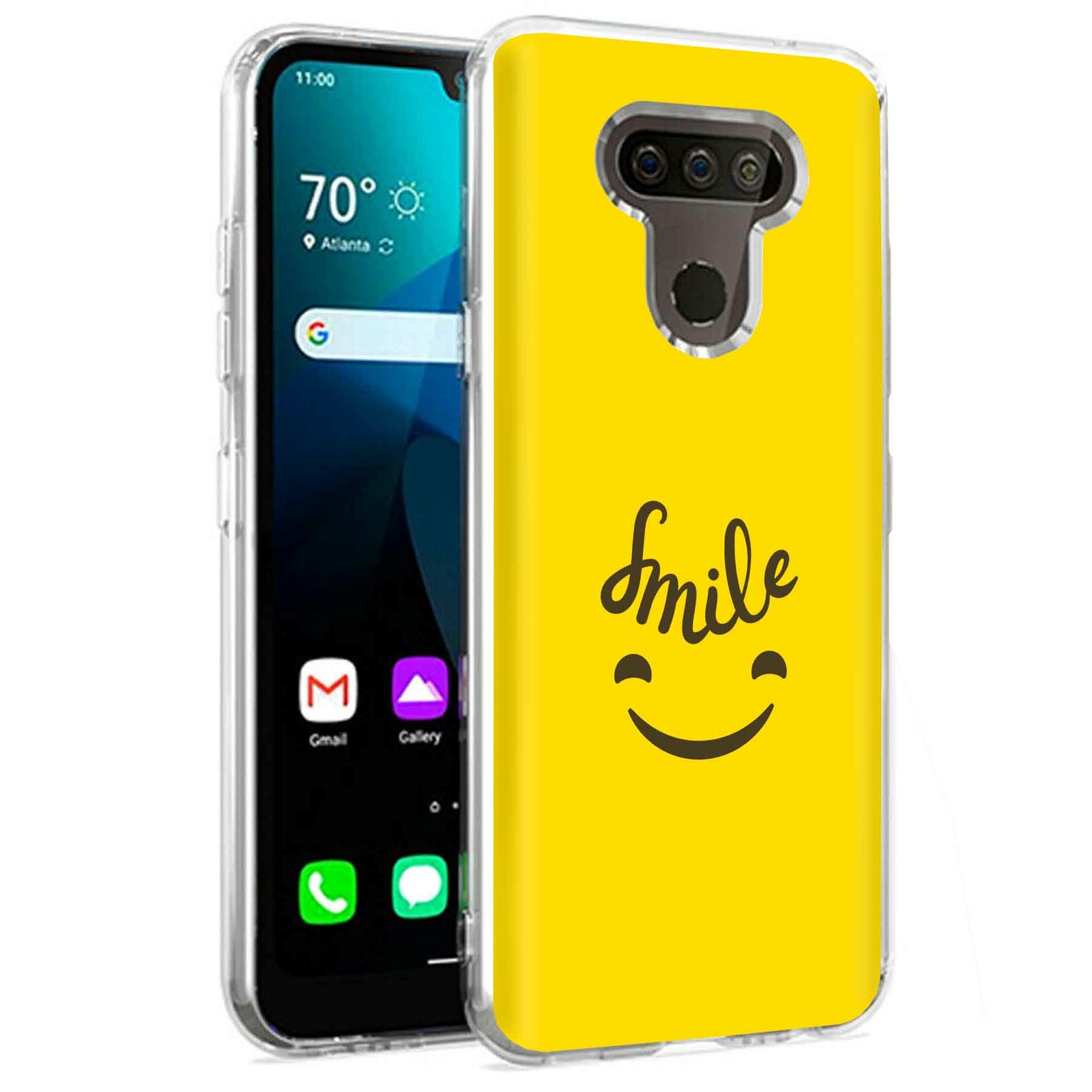 Phone Case for LG Harmony 4,Xpression Plus 3,K40S, Happy Smile Icon Print