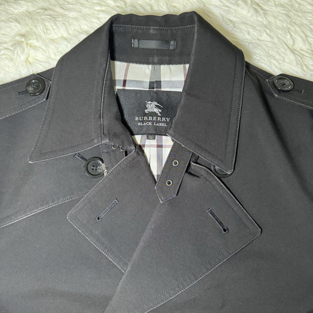 Burberry Black Label Trench Coat Black With Nova Check