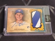 Nate Pearson RC Auto 2021 Topps Dynasty Autograph Rookie Relic 2/10 Blue Jays 