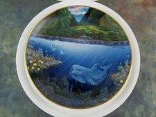 Danbury Mint Under Water Paradise "A Discovery Off Anahola" Collector Plate 1991