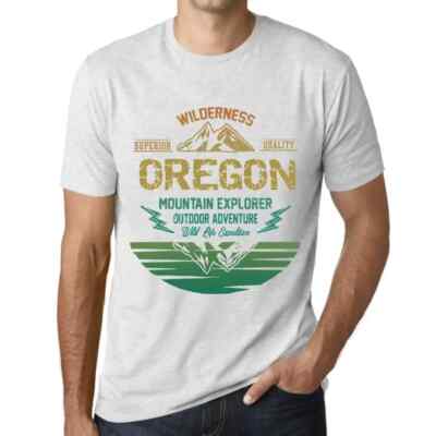 Herren Grafik T-Shirt Outdoor-Abenteuer Wildnis Bergforscher Oregon   Outdoor