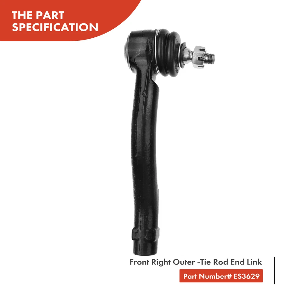 3x Nuevo Kit de extremo de barra de acoplamiento y cremallera para Kia Magentis Optima Hyundai XG300 Foto 3 de 4