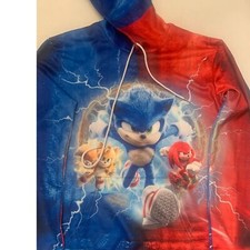 Gamer Hedgehog 3D MULTICOLORED/CHARACTERS HOODIE Youth 2XL