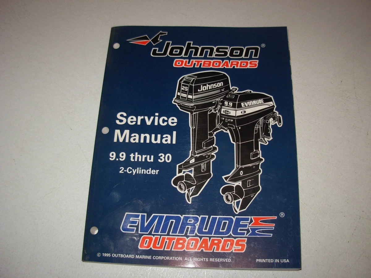 Manuel D'entretien Johnson Evinrude 60-70 HP 1990 OMC 507948 D'occasion