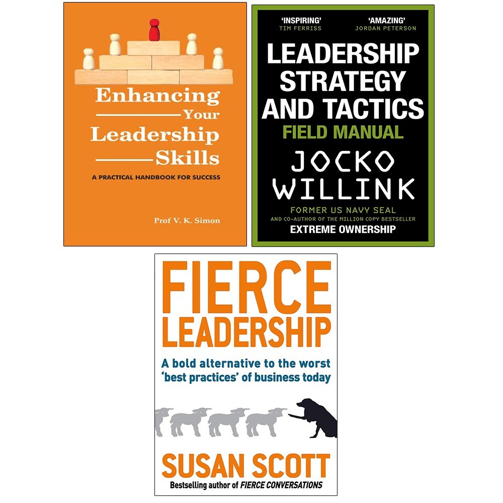 Leadership Strategy Tactics,Enhancing Your Leadership,Fierce Leadership 3 Books