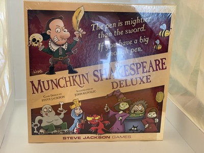 MUNCHKIN SHAKESPEARE DELUXE, BRAND NEW, SEALED SET, STEVE JACKSON GAMES NIB